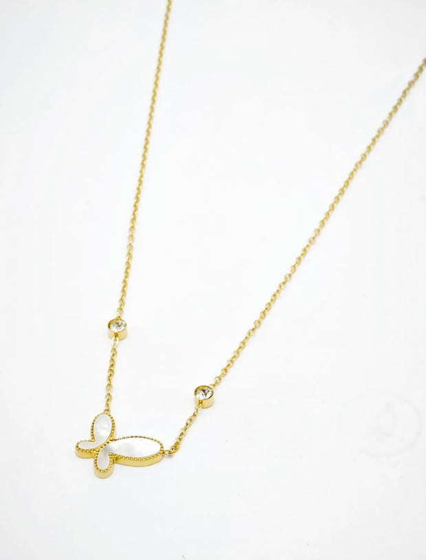 Collier papillon [ dorée ]