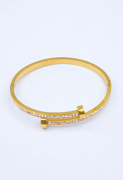Bracelet jonc Alves [ dorée ]
