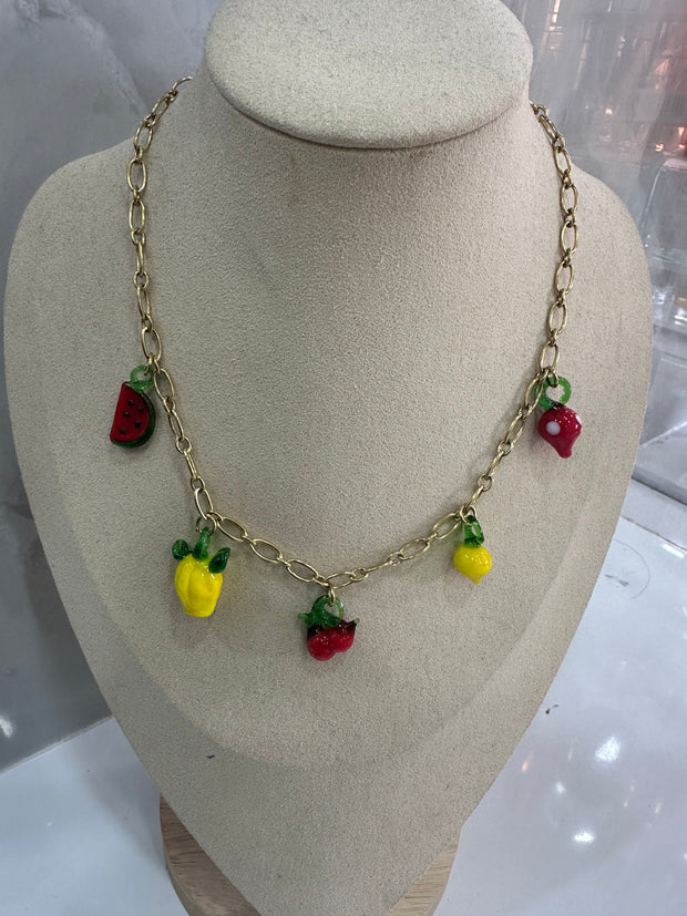 Collier breloque [ dorée ]