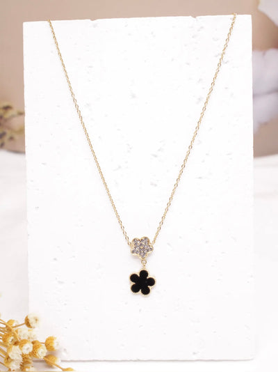 Collier Carla [ noir / dorée ]