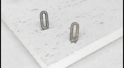 Boucle d’oreille Melinda [ argenté ]